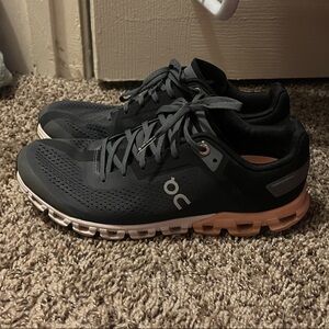 On Running Women's Charcoal and Blush Sneakers